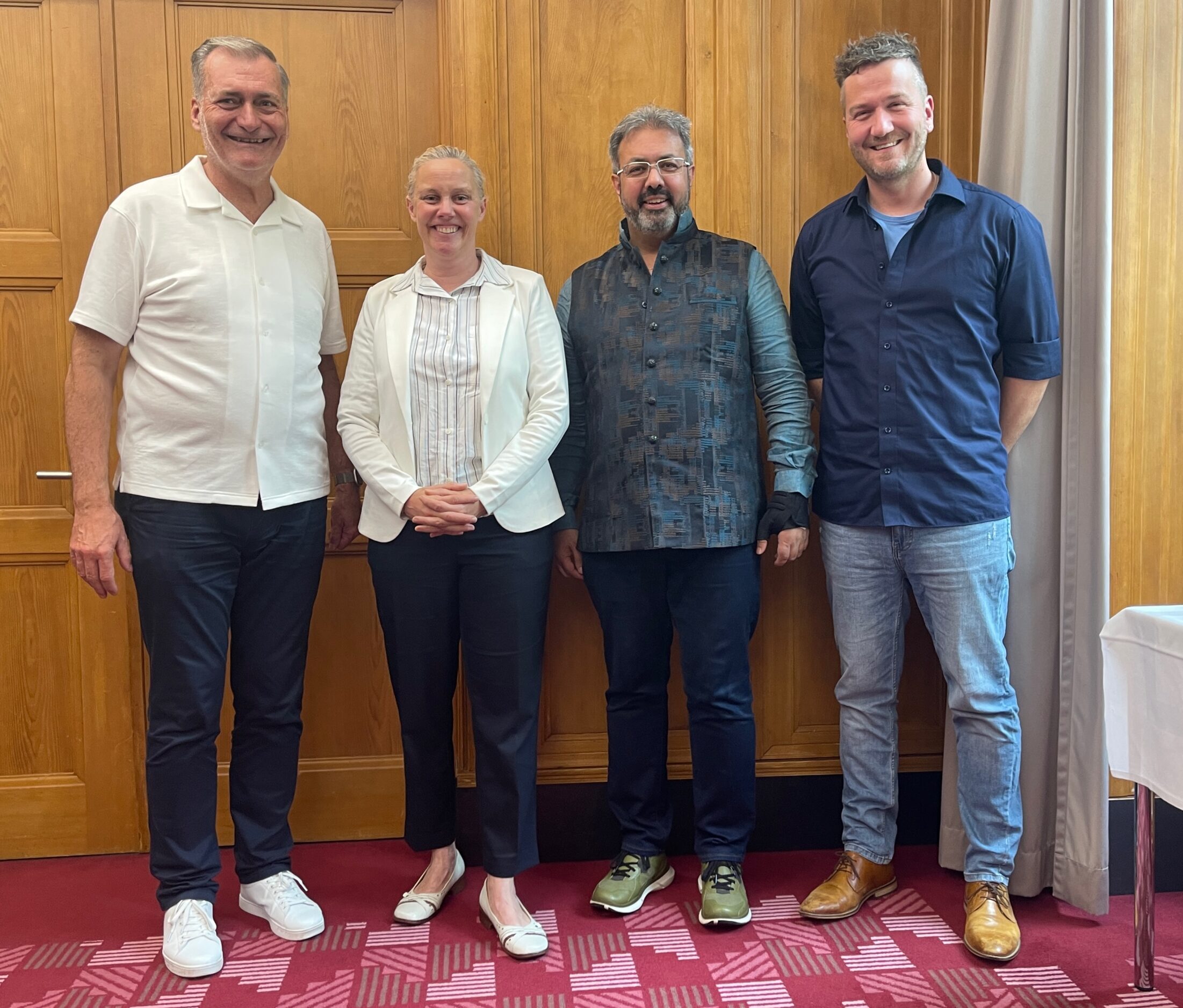 (vl) Markus Baumgartner, Raffaela Turchi, Nik Gugger, Sam Urech